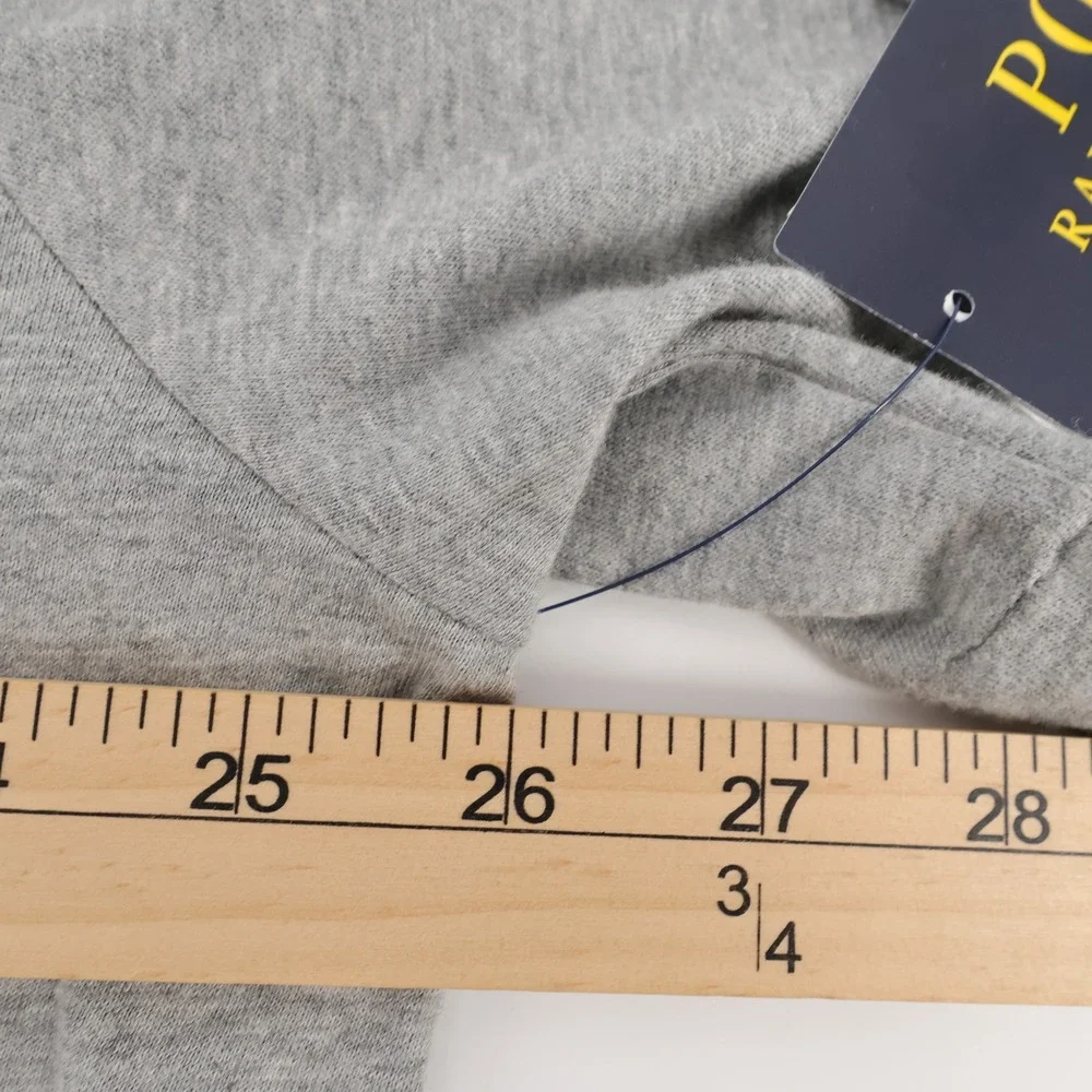 NEW Polo Ralph Lauren RL 67 Graphic T-Shirt Grey Short Sleeve Mens XLT MSRP $69